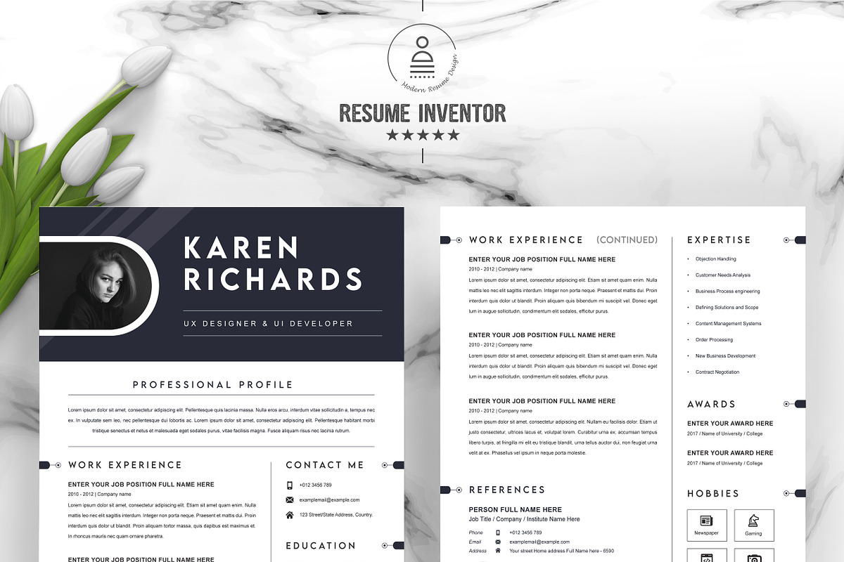 JOB WINNING RESUME - 50 TEMPLATES, a Resume Template by ResumeInventor (Photo 165 of 184)