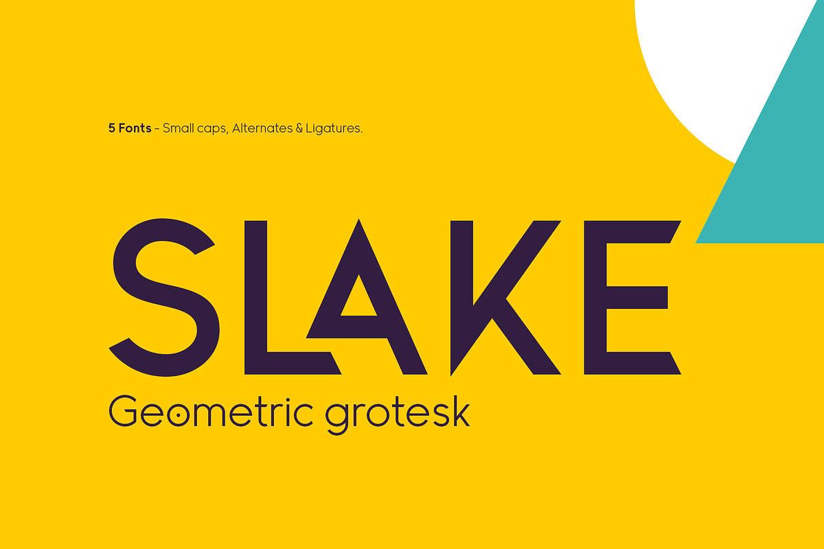 Slake Typeface, a Sans Serif Font by Victor Barac (Photo 1 of 11)