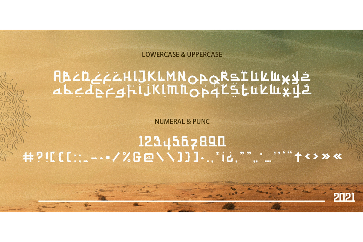 Aulian - Arabic Font, a Symbol Font by Saxofont (Photo 6 of 10)