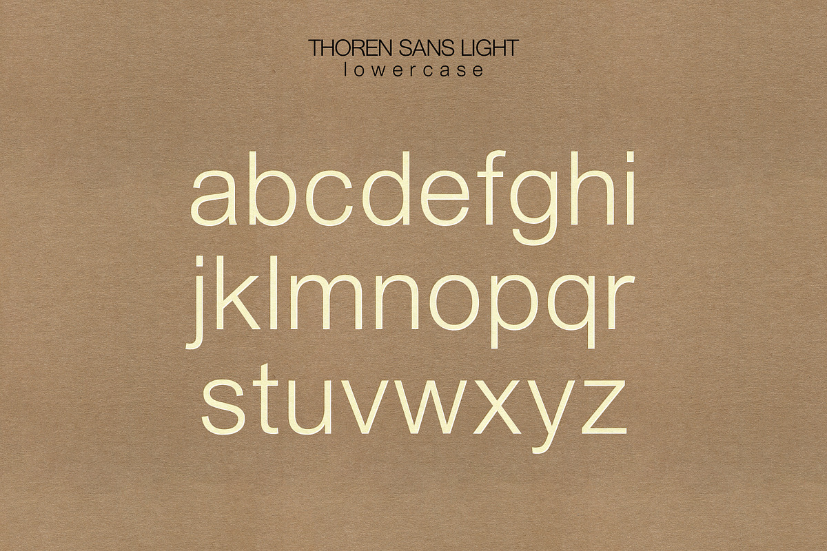 Thoren Sans | Sans Serif Type Family, a Sans Serif Font by StudioWorks (Photo 10 of 10)
