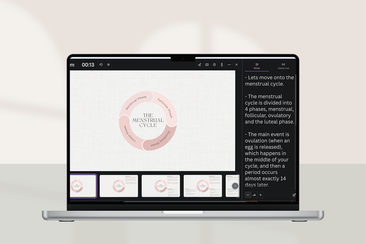 Hormone Masterclass Canva Premade, a Presentation Template by Naturopath Hub (Photo 6 of 9)