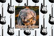 Electric Guitar - seamless patterns, an Object Illustration by Anastasia Cuza (Thumbnail 1 of 3)