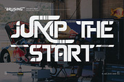 Brusing - Sports Display Font, a Sans Serif Font by Flawless And Co (Thumbnail 8 of 10)