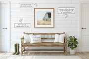 MODERN FARMHOUSE Wall&Frame Mockups, a Poster Template by MyHomeMockups (Thumbnail 4 of 12)