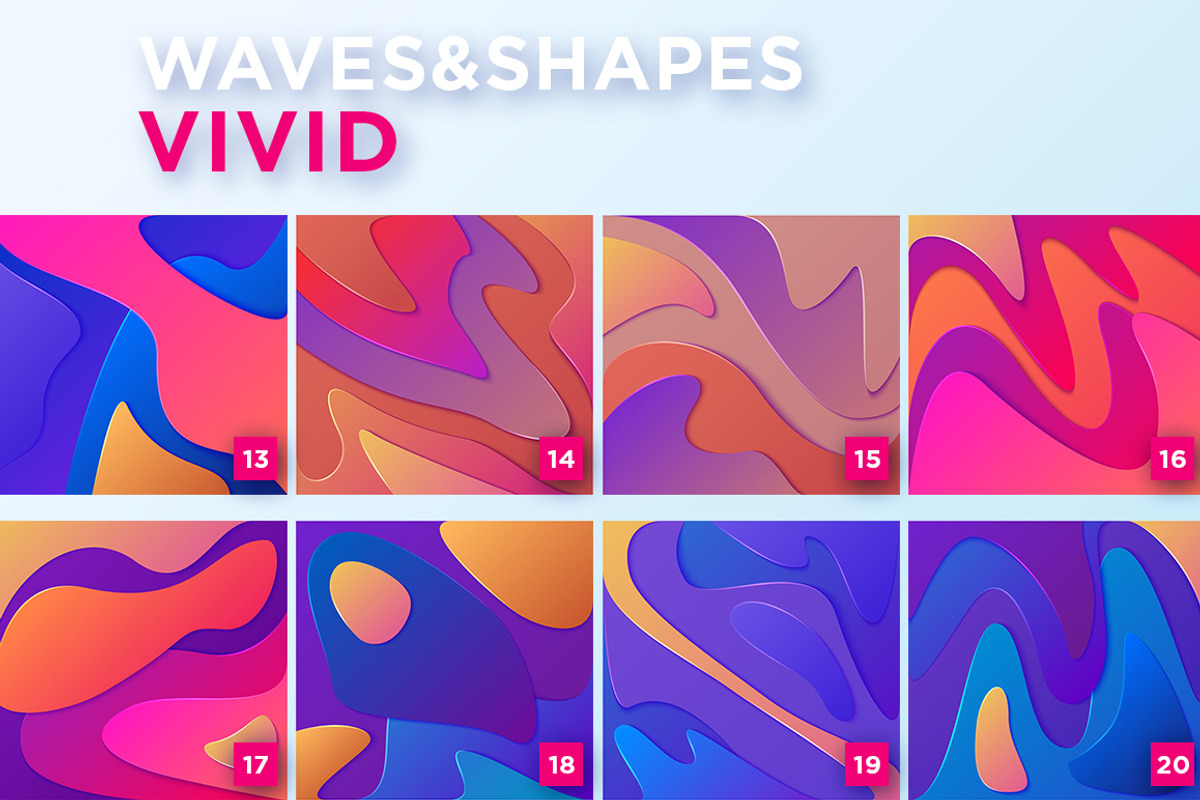 Waves&Shapes Vivid, a Texture Graphic by Olga Ryzychenko (Photo 6 of 6)