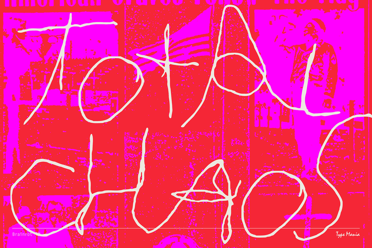 Brainrot TM – Raw Scribble, a Handwritten Font by Type Mania (Photo 5 of 10)