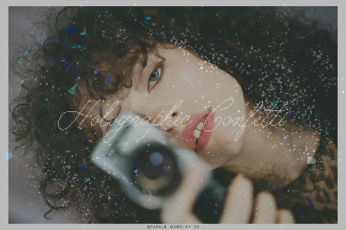 Holographic Confetti Overlays, a Texture Graphic by lerinartstudio (Photo 2 of 16)