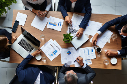 Top view of business people sitting, a Photo by Iftikhar Alam