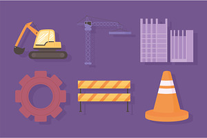 icons set construction, an Object Illustration by studiogstock