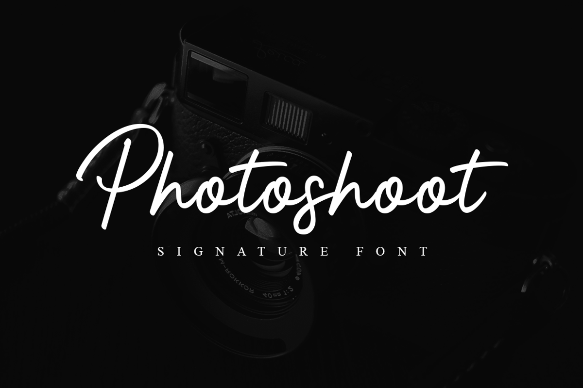 Photoshoot Signature, a Script Font by Suby Studio (Photo 1 of 8)
