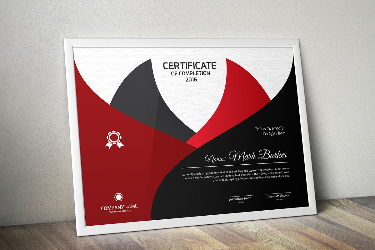 Certificate Word | PSD | AI, a Stationery Template by Curve Design (Photo 5 of 5)
