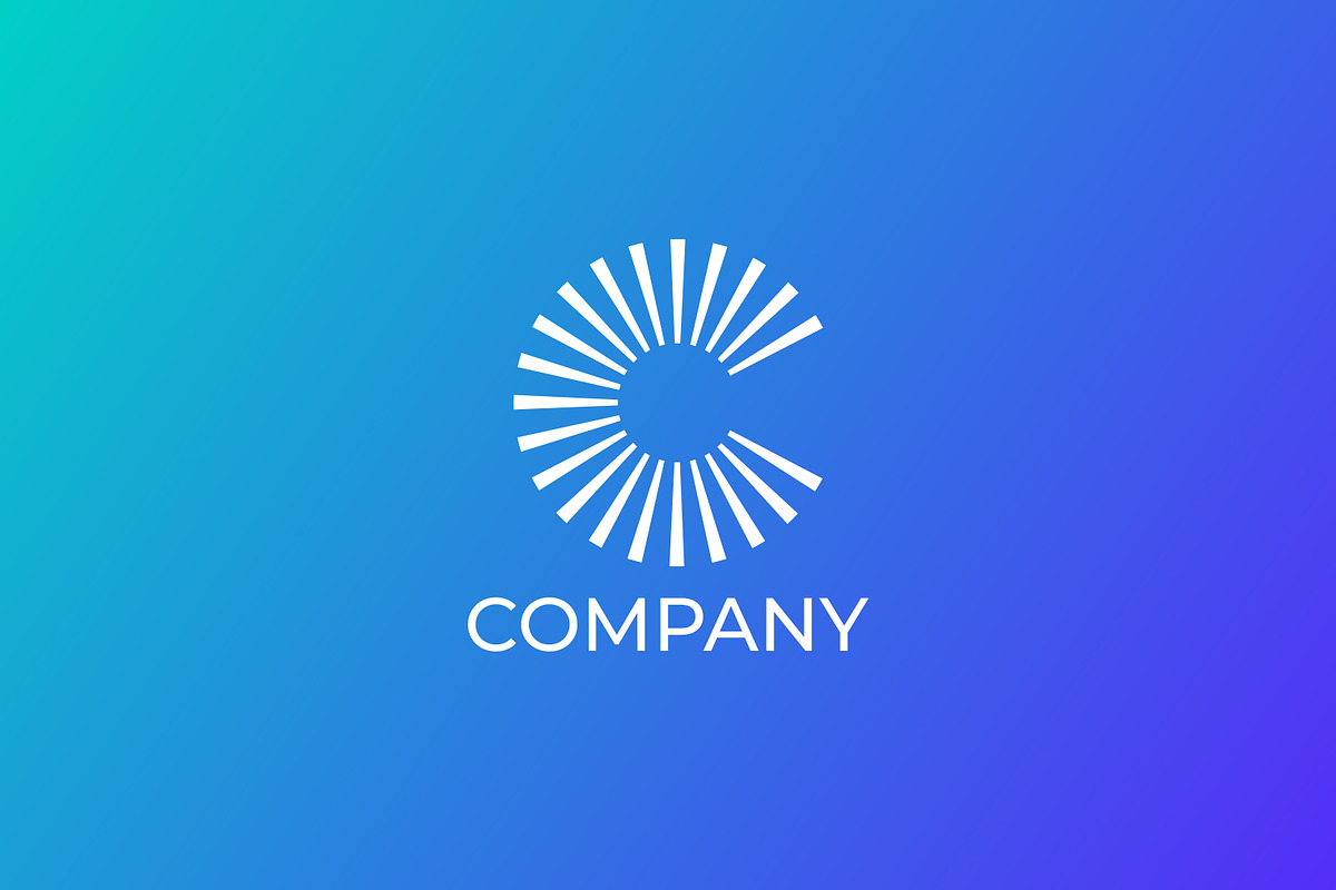 Letter C Logo Company Sparkle Stripe, a Branding & Logo Template by Signatoro (Photo 3 of 3)