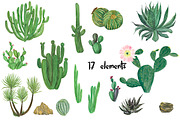Watercolor cactus garden, an Illustration by ramika (Thumbnail 2 of 4)