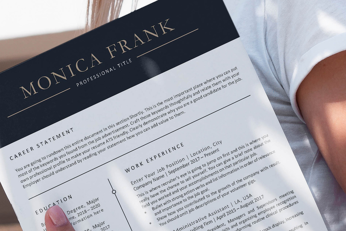 Resume template pro, Word, Pages, a Resume Template by VictoriousVita (Photo 8 of 8)