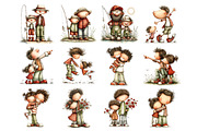 Father and Child Watercolor Clipart, a Person Illustration by Nicolle's Colorful Art (Thumbnail 4 of 6)