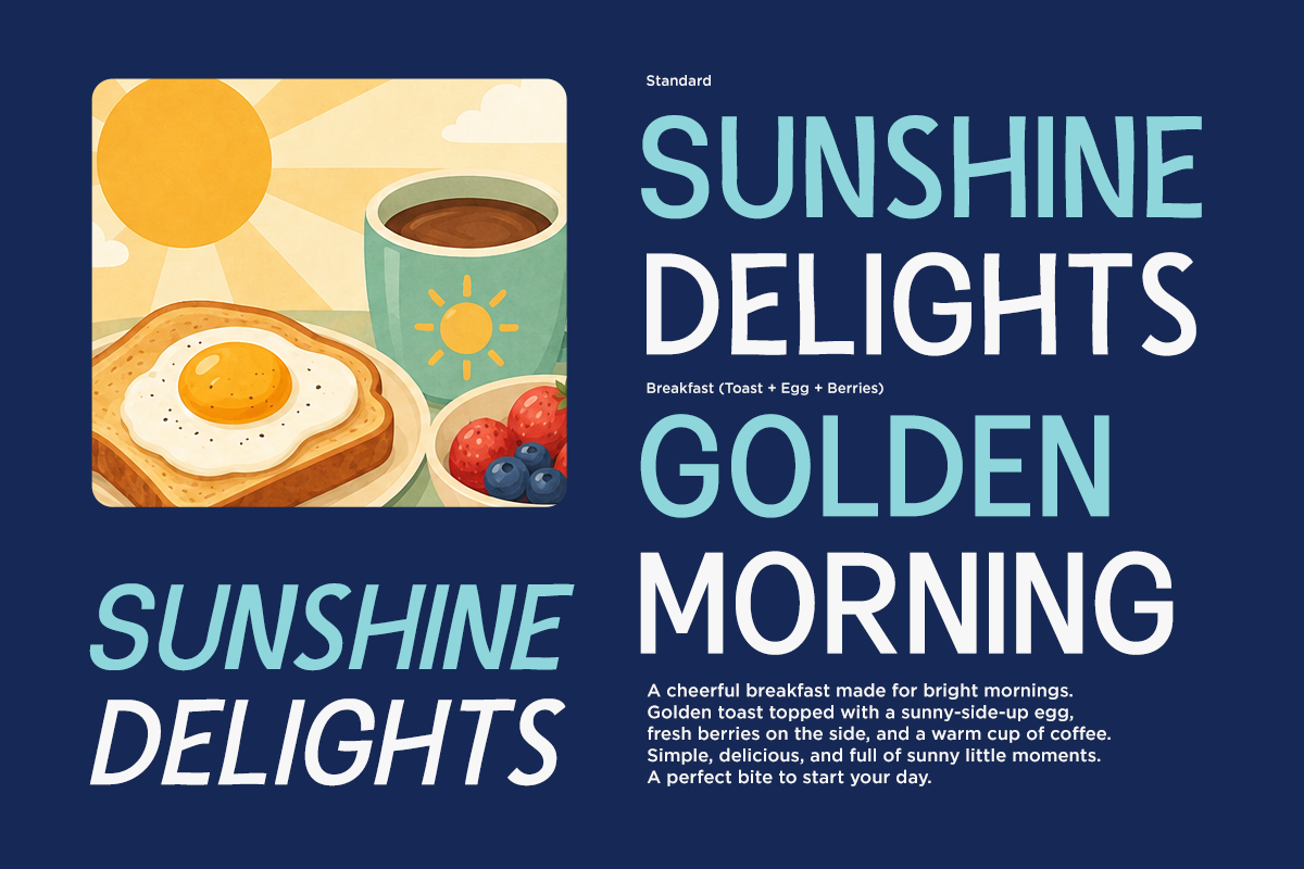 Sunnybite - Playful Sans Serif Font, a Sans Serif Font by Say Studio (Photo 6 of 10)