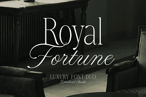 Royal Fortune Luxury Font Duo