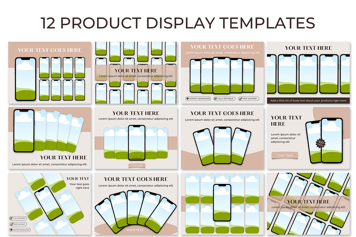 Canva Phone Mockup Listing Template, an iPhone Mockup by NoemieDesigns (Photo 3 of 5)