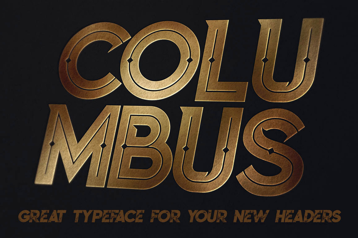 Columbus Typeface preview 4