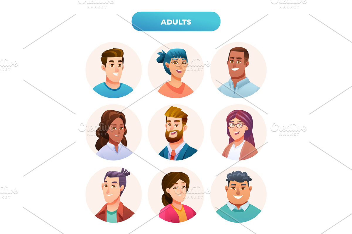 Avatar Character Collection, a Person Illustration by YG Studio (Photo 5 of 10)