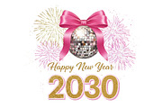 Glitter Happy New Year PNG Bundle, an Illustration by Designworld (Thumbnail 6 of 6)