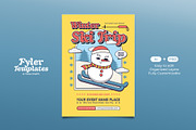 Retro Winter Ski Trip Flyer Template, a Flyer Template by Tiptop Graphic (Thumbnail 1 of 5)