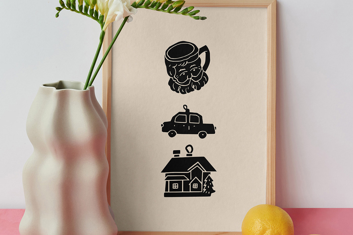 Modern Christmas Linocut Bundle, an Illustration by ClayStudio (Photo 3 of 8)