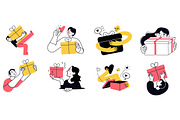 Gift for you concept illustrations, an Illustration by PureSolution (Thumbnail 6 of 6)