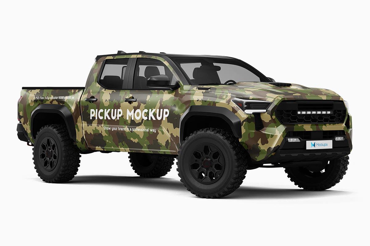 Pickup Truck Mockup 14, a Product Mockup by Mockupix (Photo 6 of 12)