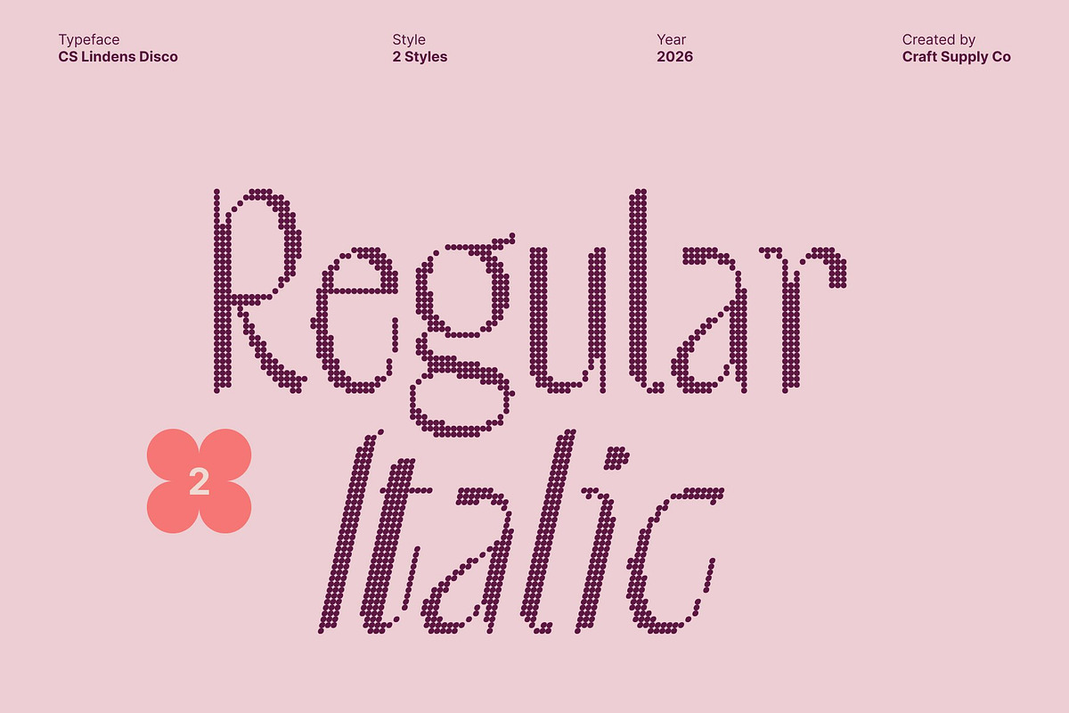 CS Lindens Disco, a Sans Serif Font by Craft Supply Co. (Photo 4 of 8)