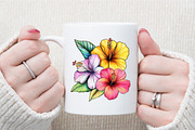 Vintage Summer Tropical Clipart, an Illustration by Sublimation Artist (Thumbnail 5 of 6)