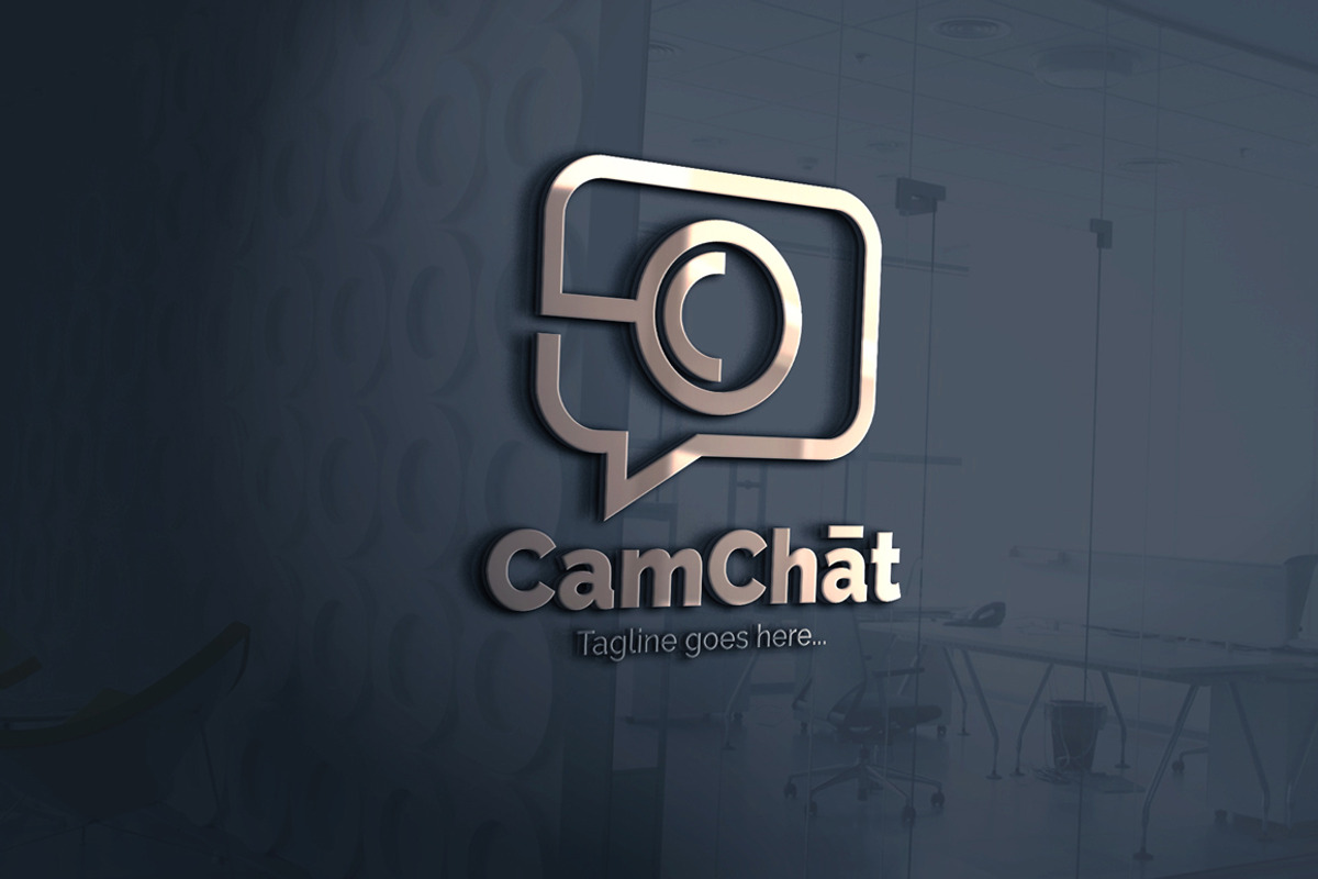 CamChat logo, a Branding & Logo Template by La Animus (Photo 2 of 3)