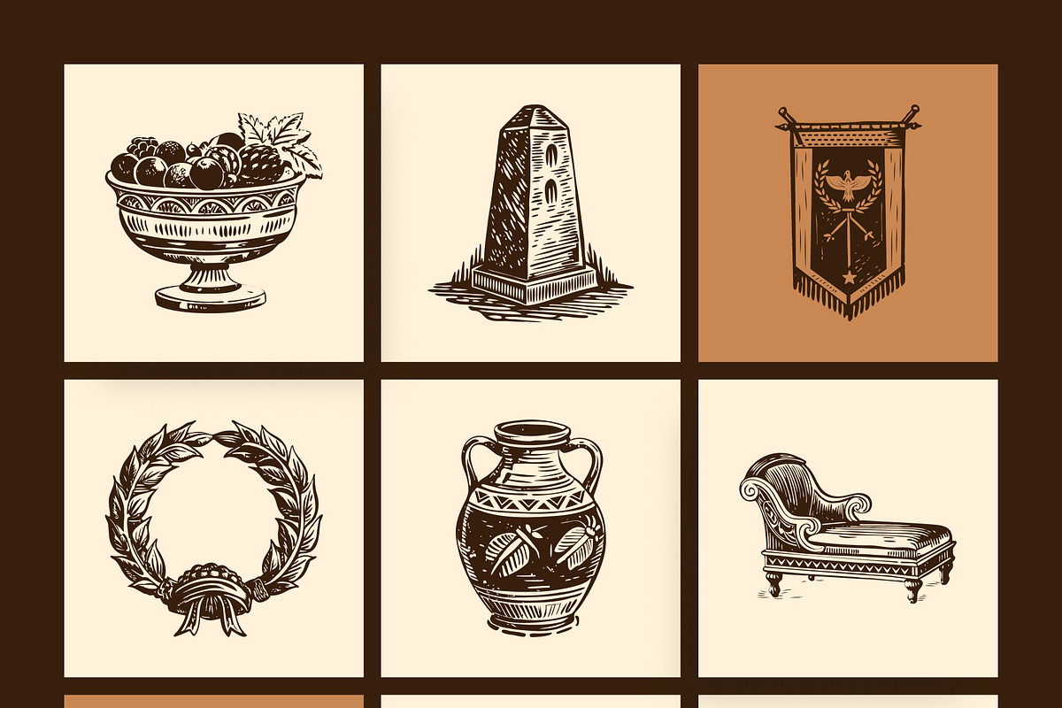 Vintage Cultures and Civilization, a Person Illustration by Creative Stall (Photo 20 of 33)