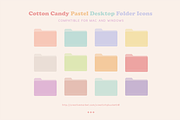 Candy Pastel Desktop Folder Icons, an Icon by Creativity Bucketlist (Thumbnail 1 of 3)