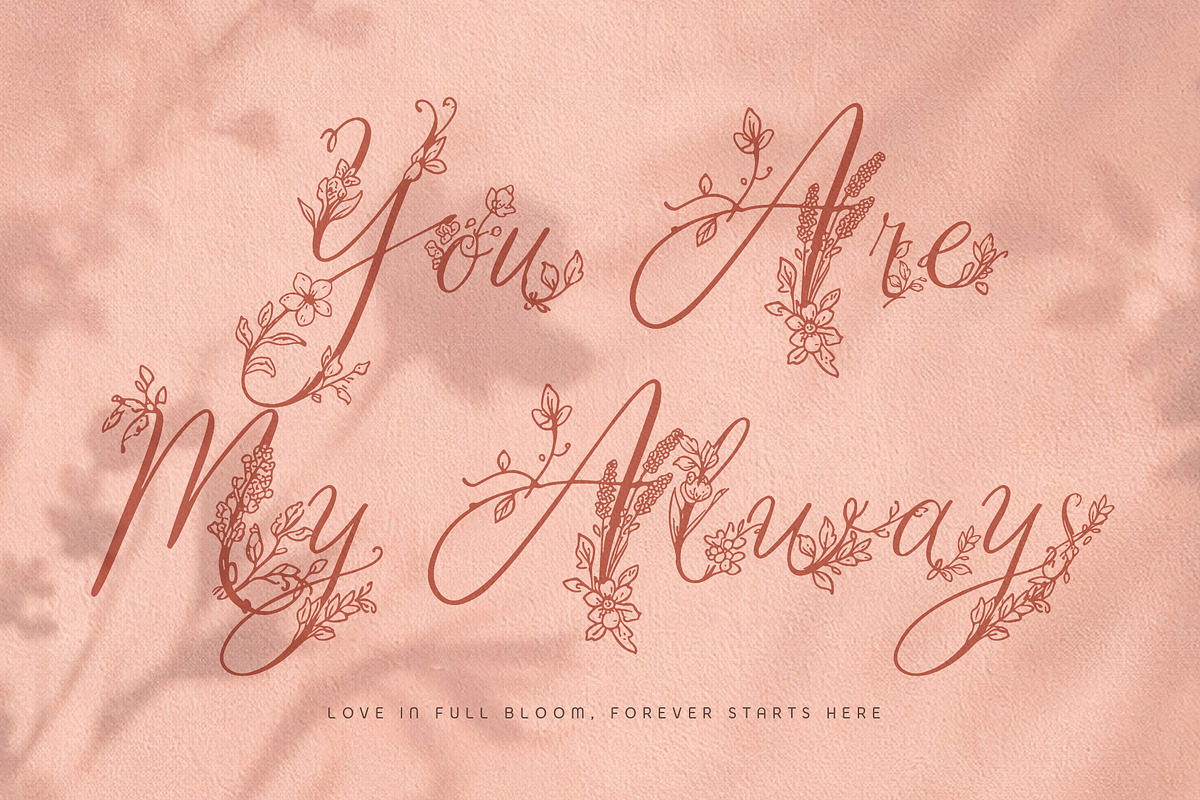 MiRohlWay - Floral Elegant Script, a Script Font by HypeWorksCo (Photo 4 of 20)
