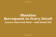 Blankies, a Serif Font by Zaloma Studio (Thumbnail 3 of 15)