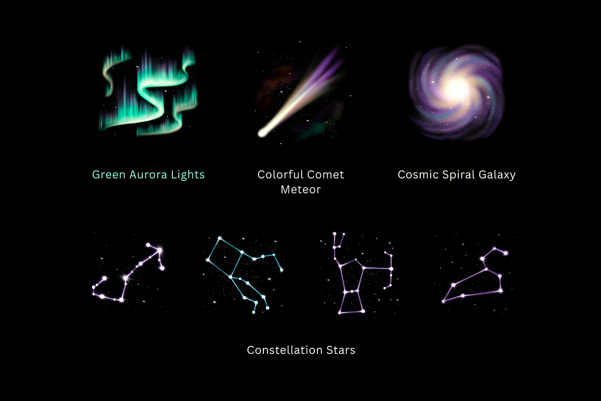 Space Celestial Lights, an Object Graphic by Deemak Daksina (Photo 3 of 3)