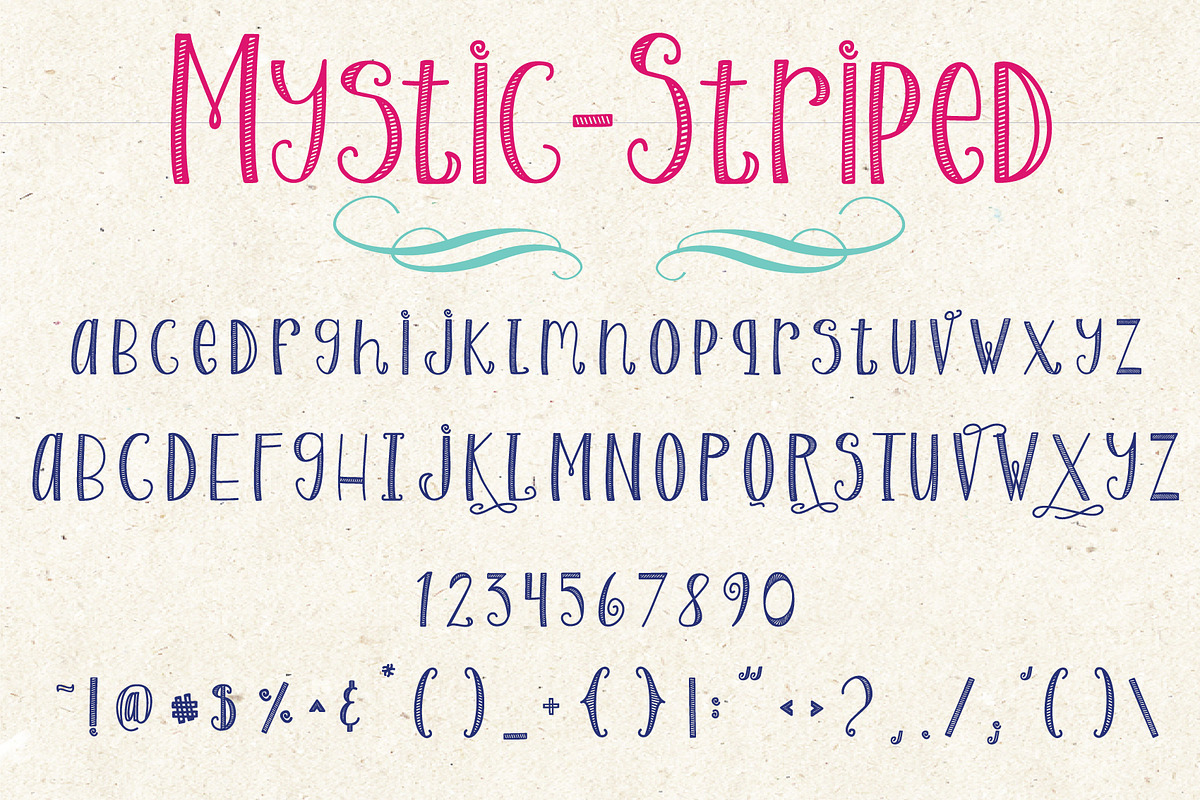 Mystic // Magical Font Family, a Handwritten Font by by Masselyn (Photo 7 of 8)