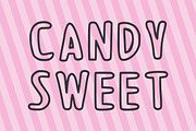 Pink Love outline font, a Handwritten Font by Fourteen Letter (Thumbnail 3 of 6)