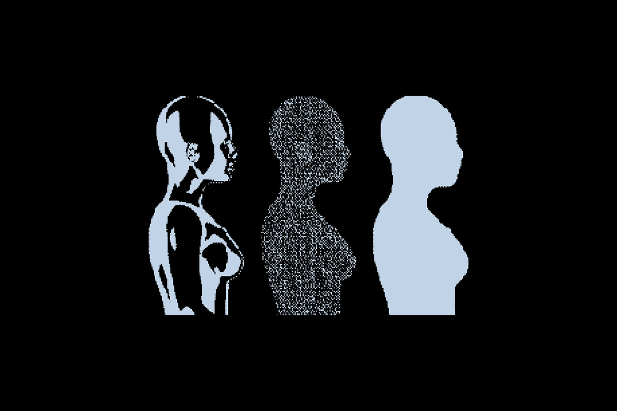 Retro Futuristic Dither Graphic, an Object Graphic by BonkiStudio (Photo 6 of 6)