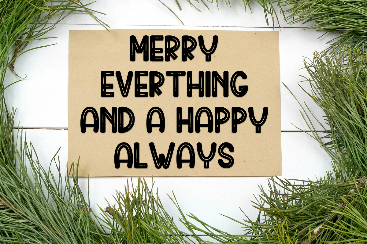December Christmas, a Serif Font by FreshTypeINK (Photo 6 of 8)
