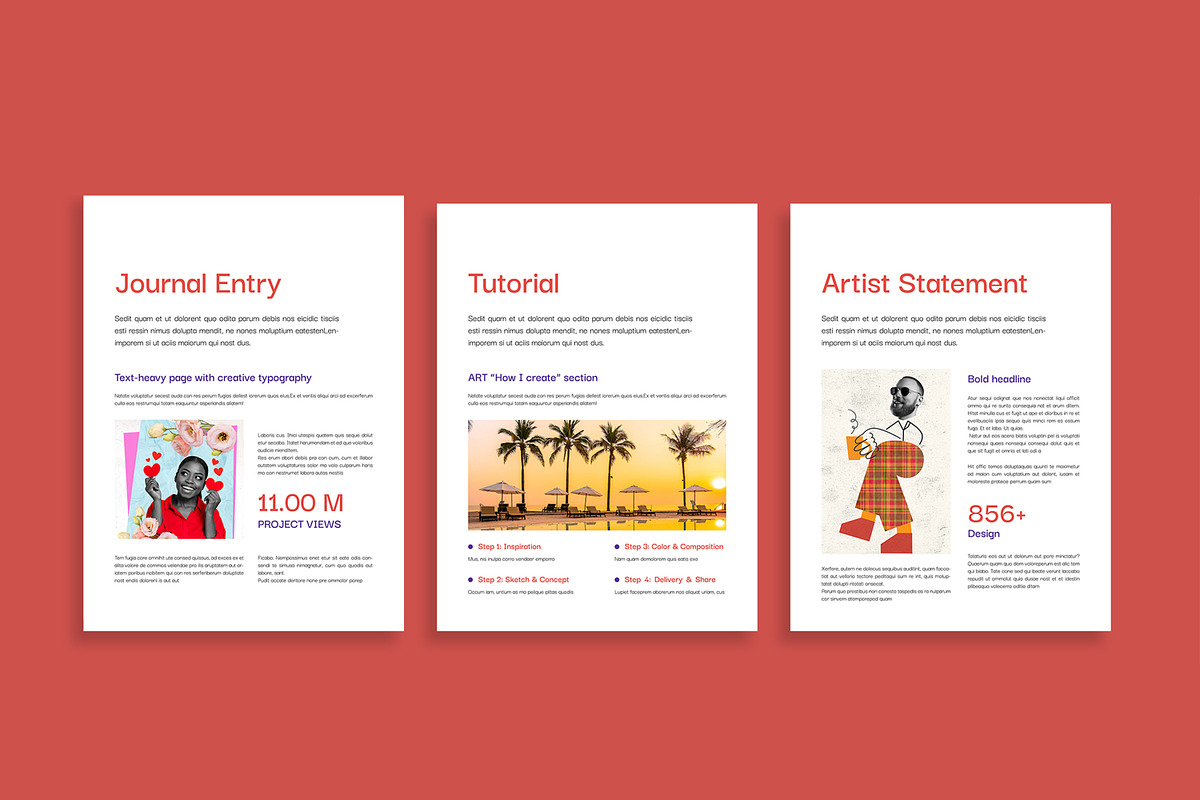 Artistic E Book Template, an UI Kit Template by MightyDesign (Photo 5 of 10)