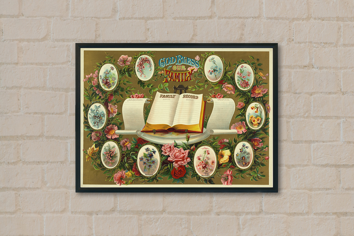Antique Family Records - Blank, a Texture Graphic by Blue Line Design (Photo 11 of 17)