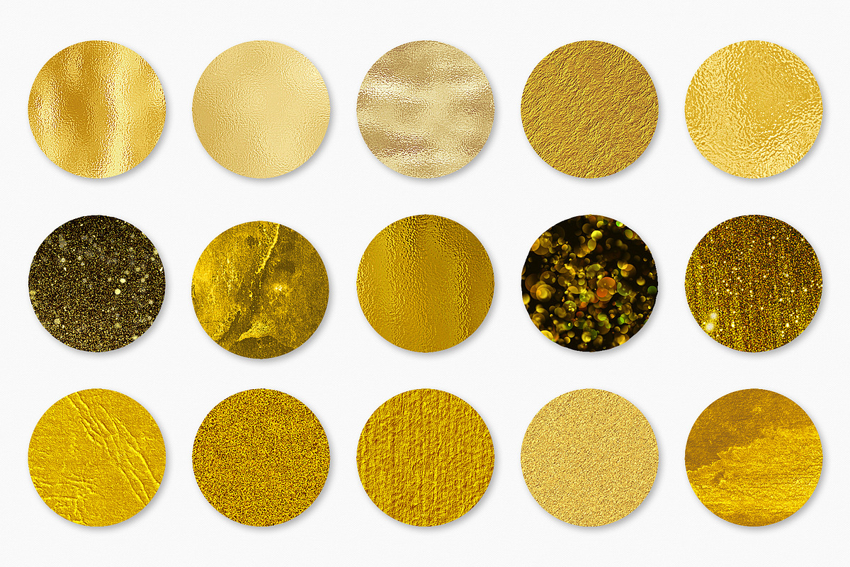 Gold Foil & Glitter Textures, a Texture Graphic by CatJello Graphics (Photo 10 of 15)