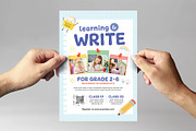 Children Writing Education Flyer, a Flyer Template by BrandPacks (Thumbnail 3 of 6)