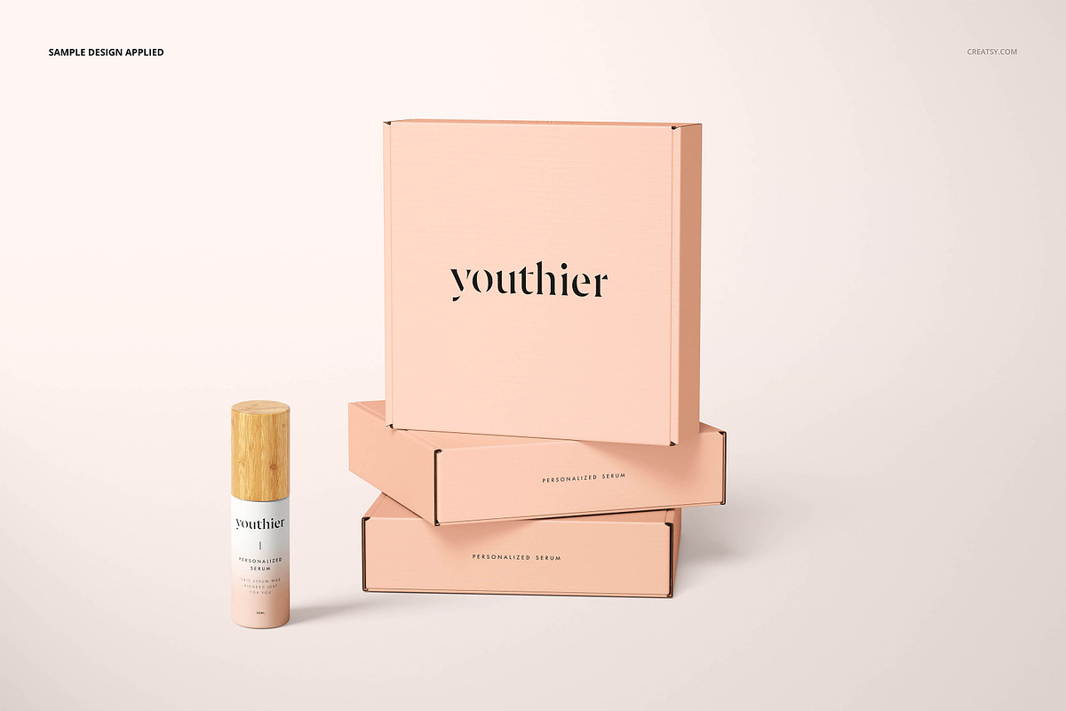Cosmetic Mailing Box Mockup Set, a Packaging Mockup by creatsy5 (Photo 15 of 24)