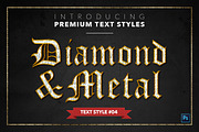Diamond & Metal #1 - 15 Text Styles, a Layer Style Add-On by Jonas Stensgaard (Thumbnail 5 of 18)