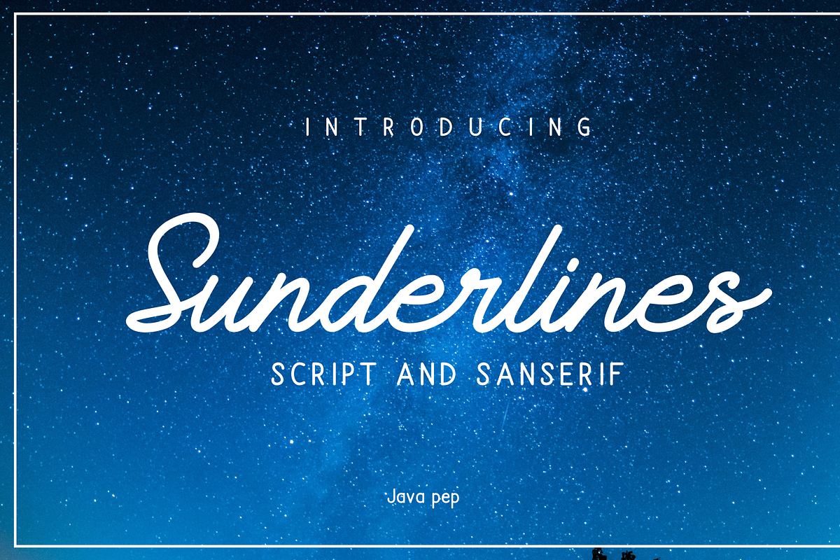Sunderlines - Script and Sanserif
