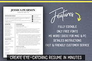 Clean Resume Template /Word /Mac PC, a Resume Template by LevelUpResume (Thumbnail 2 of 5)