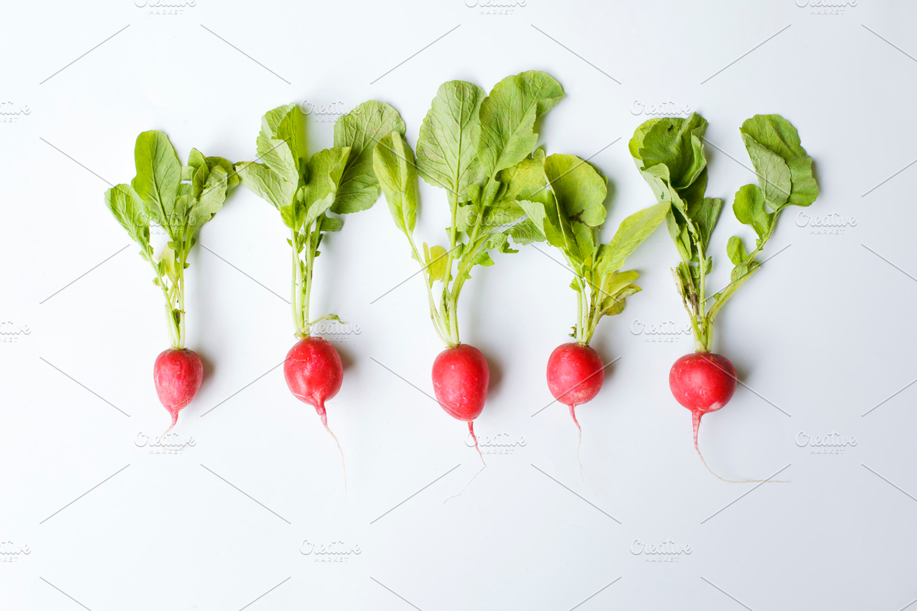 Five radishes